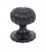 83507 From The Anvil Black Cabinet Knob &lpar;with base&rpar; - Small