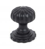 83509 From The Anvil Black Cabinet Knob &lpar;with base&rpar; - Large