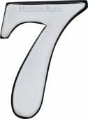 C1568 7-PC Heritage Brass Numeral 7 Self Adhesive 51mm &lpar;2"&rpar; Polished Chrome Finish