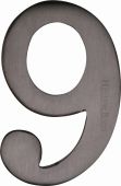C1568 9-MB Heritage Brass Numeral 9 Self Adhesive 51mm &lpar;2"&rpar; Matt Bronze Finish