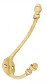 83525 From The Anvil Polished Brass 6 1&sol;2'' Hat & Coat Hook