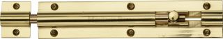 C1582 6-PB Heritage Brass Door Bolt Straight 6" x 1 &frac14;" Polished Brass Finish