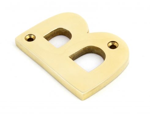 Click Here To Enlarge This Photo Of 83801B From The Anvil Polished Brass Letter B