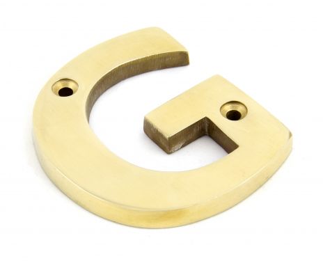 Click Here To Enlarge This Photo Of 83801G From The Anvil Polished Brass Letter G