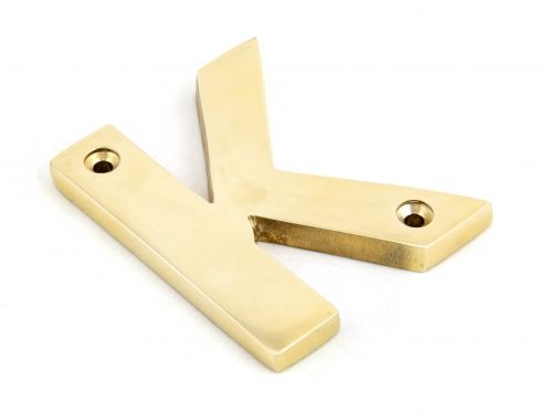 Click Here To Enlarge This Photo Of 83801K From The Anvil Polished Brass Letter K