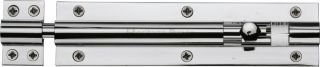 C1584 6-PC Heritage Brass Door Bolt Straight 6" x 1 &half;"" Polished Chrome Finish