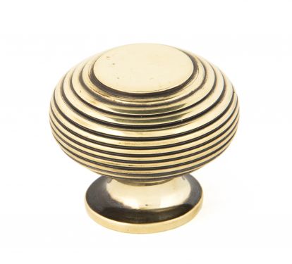 Click Here To Enlarge This Photo Of 83866 From The Anvil Aged Brass Beehive Cabinet Knob - Large