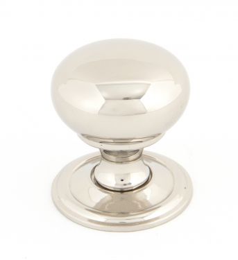 Click Here To Enlarge This Photo Of 83884 From The Anvil Polished Nickel Mushroom Cabinet Knob - Small