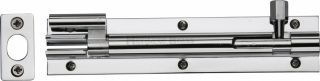 C1592 6-PC Heritage Brass Door Bolt Necked 6" x 1 &frac14;" Polished Chrome Finish
