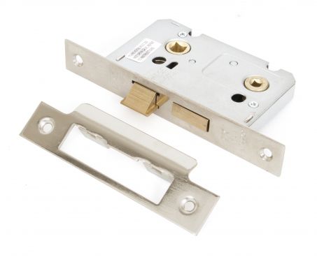Click Here To Enlarge This Photo Of 91090 From The Anvil Nickel 2&period;5'' Bathroom Mortice Lock