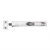 C1680 10-PC Heritage Brass Lever Action Flush Bolt 10" x &period;&frac34;" Polished Chrome Finish
