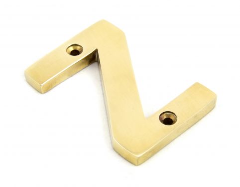 Click Here To Enlarge This Photo Of 83801Z From The Anvil Polished Brass Letter Z