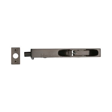 Click Here To Enlarge This Photo Of C1680 8-MB Heritage Brass Lever Action Flush Bolt 8" x &period;&frac34;" Matt Bronze Finish