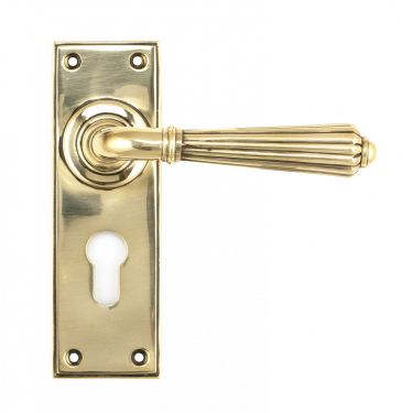 Click Here To Enlarge This Photo Of 45313 From the Anvil Aged Brass Hinton Lever Euro Set