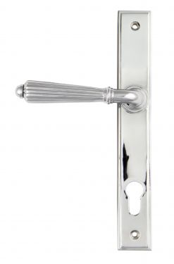 Click Here To Enlarge This Photo Of 45320 From the Anvil Polished Chrome Hinton Slimline Lever Espag&period; Lock Set - 92mm Centres - 212mm Screw Centres