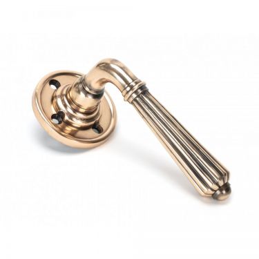 Click Here To Enlarge This Photo Of 45333 From the Anvil Polished Bronze Hinton Lever on Rose Set