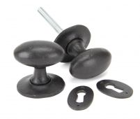 92065 From the Anvil External Beeswax Oval Mortice&sol;Rim Knob Set