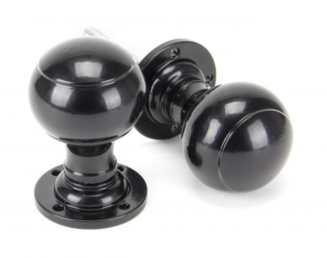 Click Here To Enlarge This Photo Of 92068 From the Anvil Black Regency Mortice&sol;Rim Knob Set