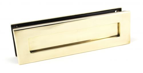 Click Here To Enlarge This Photo Of 92127 From the Anvil Aged Brass Traditional Letterbox - Size&colon; 315x92mm - C&sol;C&colon; 283mm - Aperture&colon; 249x41mm