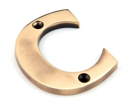 Click Here To Enlarge This Photo Of 92031C From the Anvil Polished Bronze Letter C