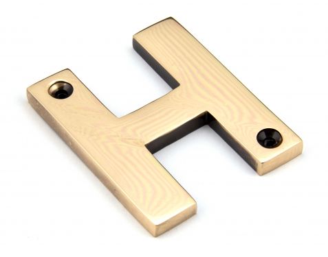 Click Here To Enlarge This Photo Of 92031H From the Anvil Polished Bronze Letter H