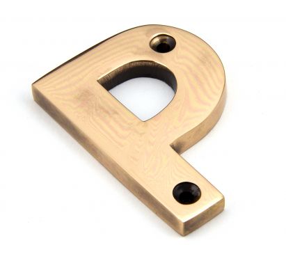 Click Here To Enlarge This Photo Of 92031P From the Anvil Polished Bronze Letter P