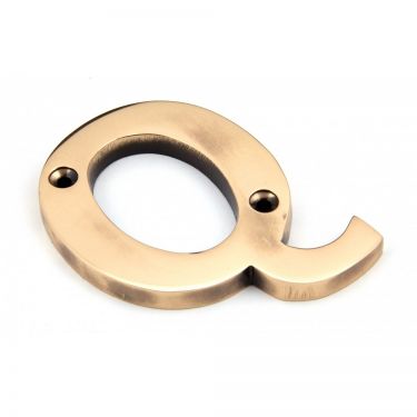 Click Here To Enlarge This Photo Of 92031Q From the Anvil Polished Bronze Letter Q