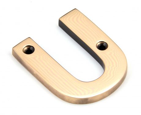 Click Here To Enlarge This Photo Of 92031U From the Anvil Polished Bronze Letter U
