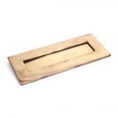 91931 From The Anvil Polished Bronze Small Letterplate - Size&colon; 265x108mm - C&sol;C&colon; 232mm - Aperture&colon; 198x44mm