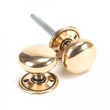 Click Here To Enlarge This Photo Of 91925 From The Anvil Polished Bronze Mushroom Mortice&sol;Rim Knob Set