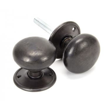 Click Here To Enlarge This Photo Of 91531 From The Anvil Aged Bronze 57mm Mushroom Mortice&sol;Rim Knob Set