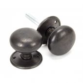 91531 From The Anvil Aged Bronze 57mm Mushroom Mortice&sol;Rim Knob Set
