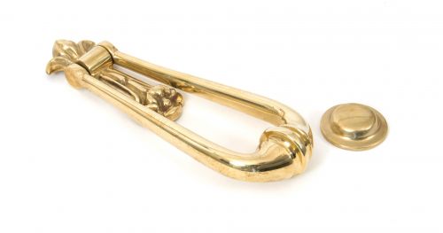 Click Here To Enlarge This Photo Of 33610M From The Anvil Polished Brass Loop Door Knocker