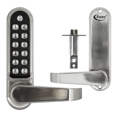 Click Here To Enlarge This Photo Of AS4303 - ASEC Easy Code Change Digital Lock With Optional Free Passage & 60mm Latch