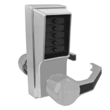 Click Here To Enlarge This Photo Of L8442 - DORMAKABA Simplex L1000 Series L1031 Digital Lock With Passage Set Right Handed - Satin Chrome
