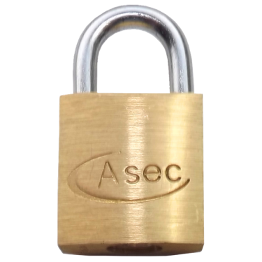 Click Here To Enlarge This Photo Of AS2500 - ASEC KA 'A' Open Shackle Brass Padlock 20mm Boxed