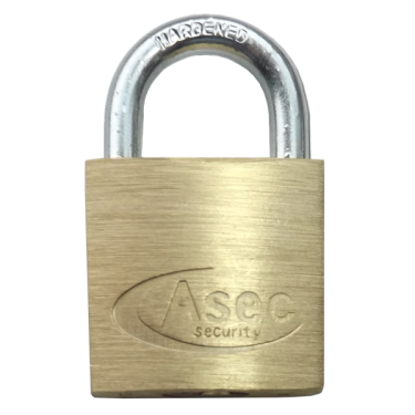 Click Here To Enlarge This Photo Of AS2508 - ASEC KD Open Shackle Brass Padlock 30mm