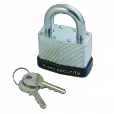 Click Here To Enlarge This Photo Of AS2544 - ASEC 787 & 797 Open Shackle Laminated Padlock 50mm KA 'K' Boxed