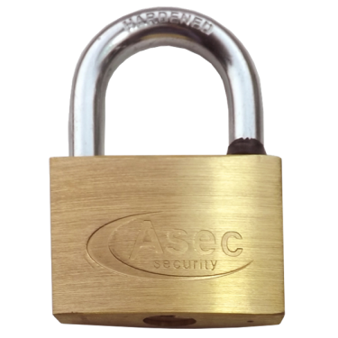 Click Here To Enlarge This Photo Of AS2530 - ASEC KD Open Shackle Brass Padlock 60mm