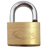 AS2530 - ASEC KD Open Shackle Brass Padlock 60mm