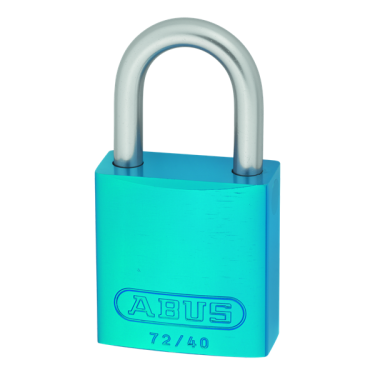 Click Here To Enlarge This Photo Of L25513 - ABUS 72LL&sol;40 Anti-Rust Love Lock 40mm Aluminium Padlock Turquoise