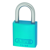 L25513 - ABUS 72LL&sol;40 Anti-Rust Love Lock 40mm Aluminium Padlock Turquoise