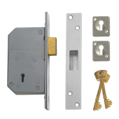 200 - UNION C-Series 3G110 Detainer Deadlock 73mm Satin Chrome Keyed to Differ