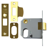 L8968 - UNION 2332 Oval Nightlatch Case 76mm Polished Brass &lpar;CASE ONLY&rpar;
