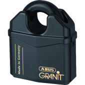 L19055 - ABUS 37 Series Granit &grave;Plus&grave; Mechanism Solid Steel Rekeyable Closed Shackle Padlock 79mm KA