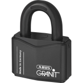 L19054 - ABUS 37 Series Granit &grave;Plus&grave; Mechanism Solid Steel Rekeyable Open Shackle Padlock 77mm KA