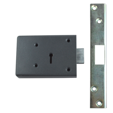 Click Here To Enlarge This Photo Of 9792 - UNION FB2 101mm Fire Brigade 2 Lever Rim Deadlock L&sol;H