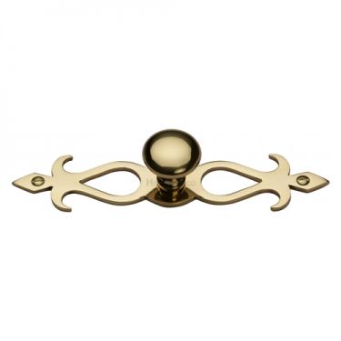 Click Here To Enlarge This Photo Of C3074 32-SB M&period;Marcus Heritage Brass Cabinet Knob Round Backplate Design 32mm Satin Brass