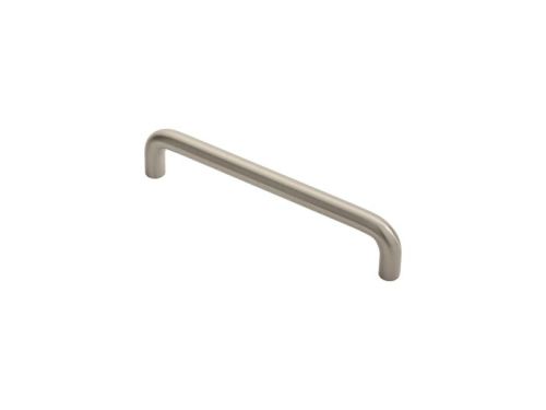 Click Here To Enlarge This Photo Of FTD460BSN - Carlisle Brass Fingertip Design 10mm D Handle &lpar;128mm c&sol;c&rpar; 138mm Satin Nickel