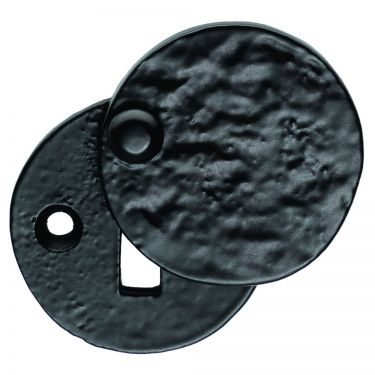 Click Here To Enlarge This Photo Of LF5546 - Carlisle Brass Ludlow Foundries Standard Key Covered Escutcheon Black Antique